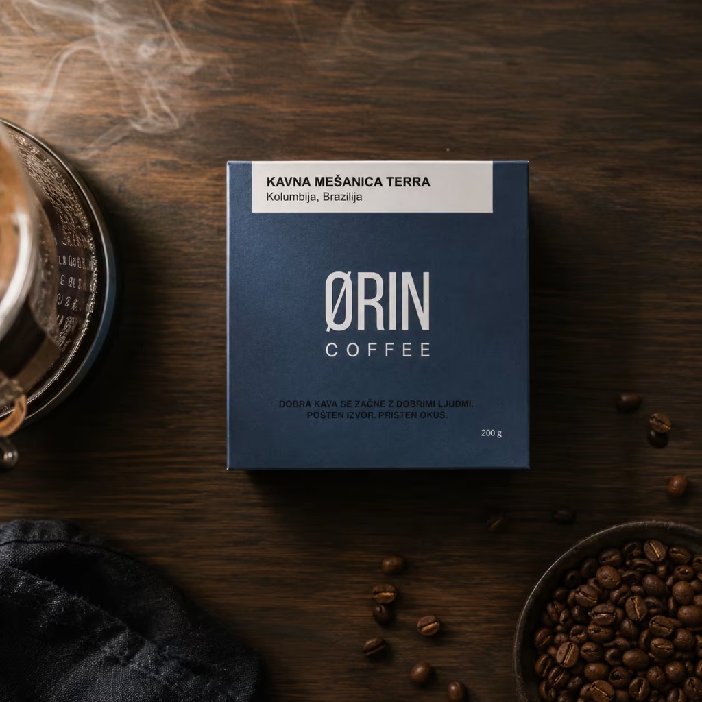 Freshly roasted specialty coffee from Orin, roastery in Mengeš