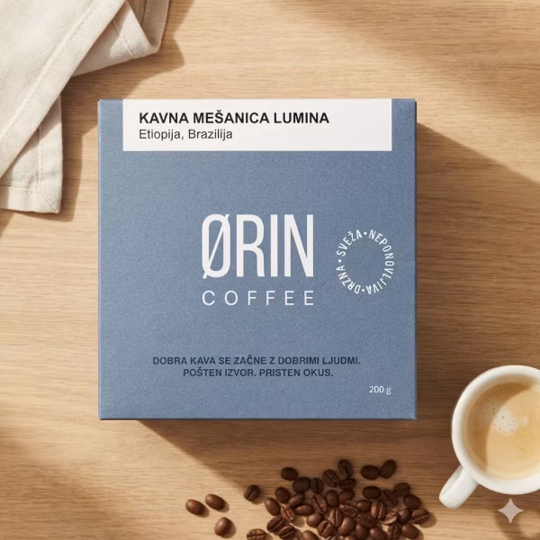 prikaz specialty kavne mešanice Lumina iz pražarne Orin
