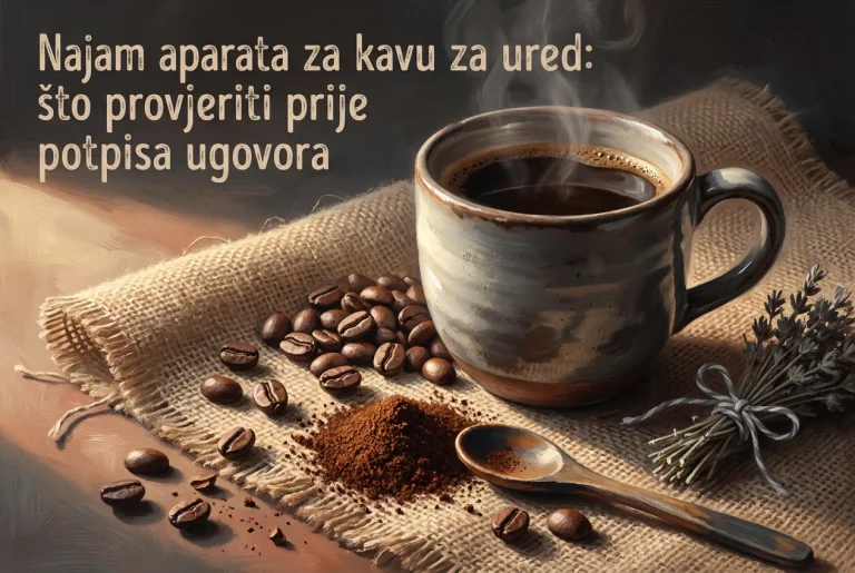 Najam aparata za kavu za ured: što provjeriti prije potpisa ugovora