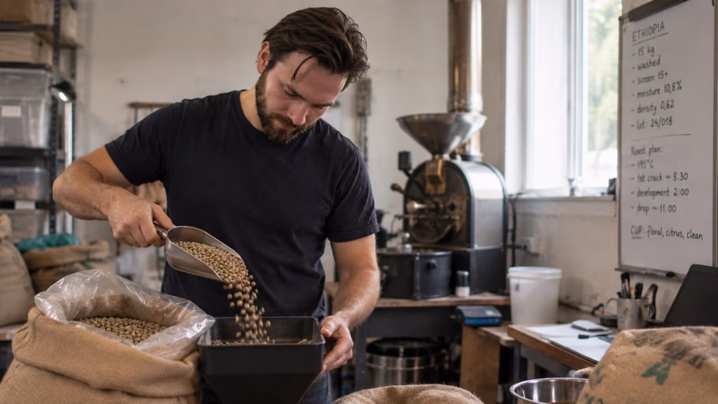 Klemen Maček, ustanovitelj Orin Coffee, na začetku svoje poti s kavo